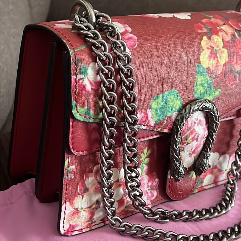 GUCCI BLOOMS DIONYSIS CALFSKIN SHOULDER BAG - Picture 4 of 17